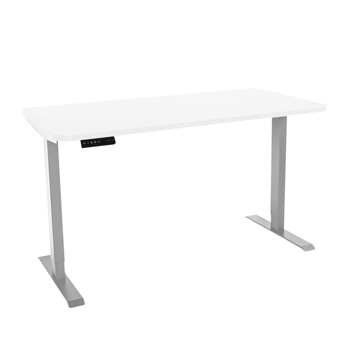 Стол с регулировкой высоты электрический LuxAlto LA-T33-2AR2 серый/белый ЛДСП 160*80*2.5