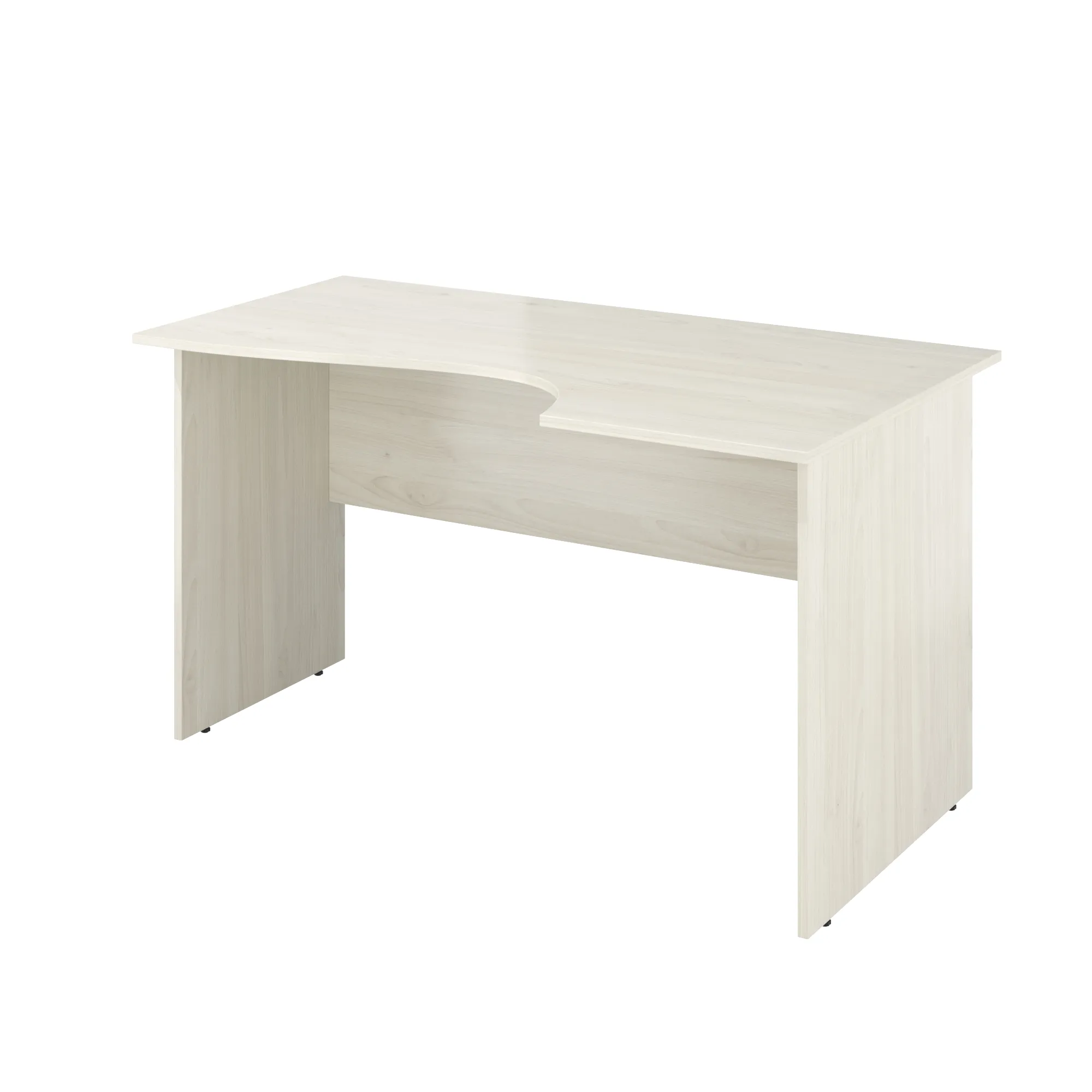 Стол офисный криволинейный правый Канцлер КЦ05.38 скандинавское дерево