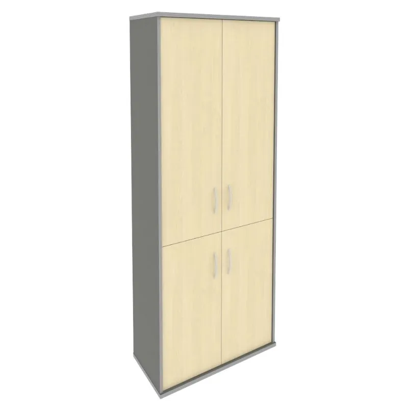 Шкаф высокий широкий (2 низкие двери ЛДСП, 2 средние двери ЛДСП) RIVA А.СТ-1.3