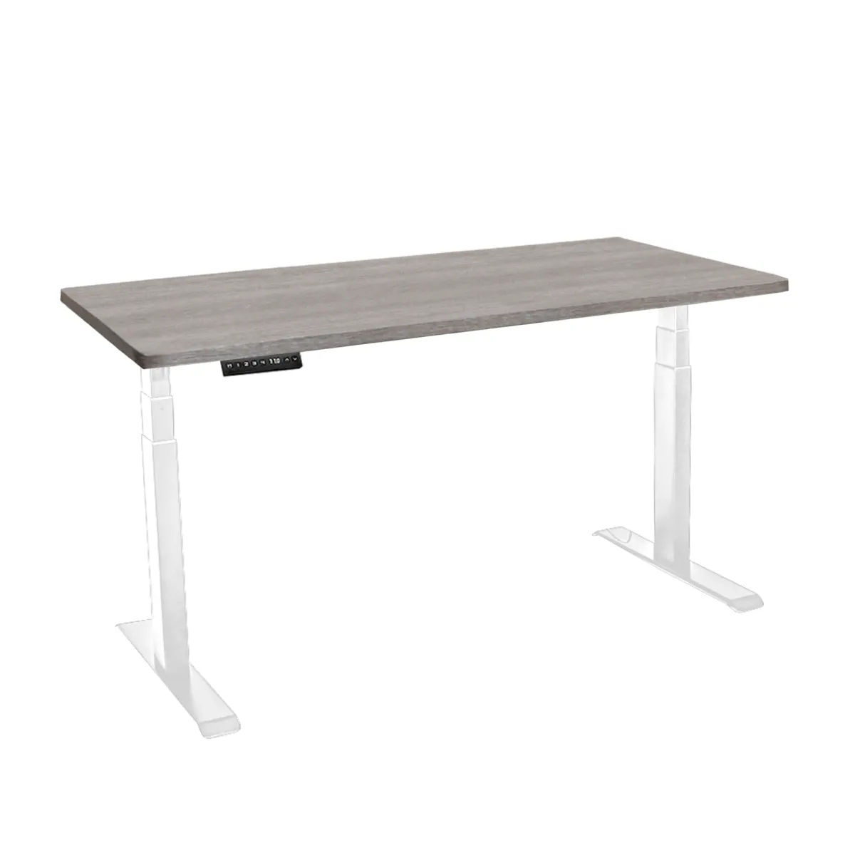 Стол с регулировкой высоты электрический LuxAlto LA-T33-2A3 белый/дуб бежево-серый ЛДСП 135*70*2.5