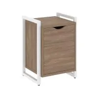 Тумба на регульруемых опорах с распашным фасадом VR.L-T2.O (дуб аризона/белый)