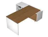 Стол руководителя прямой на опорной тумбе (левый/правый) ВТ 137-3 БН - Vito