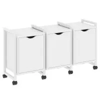 Тумба на колесных опорах наборная VR.L-TN-5.K (белый брилиант/белый)