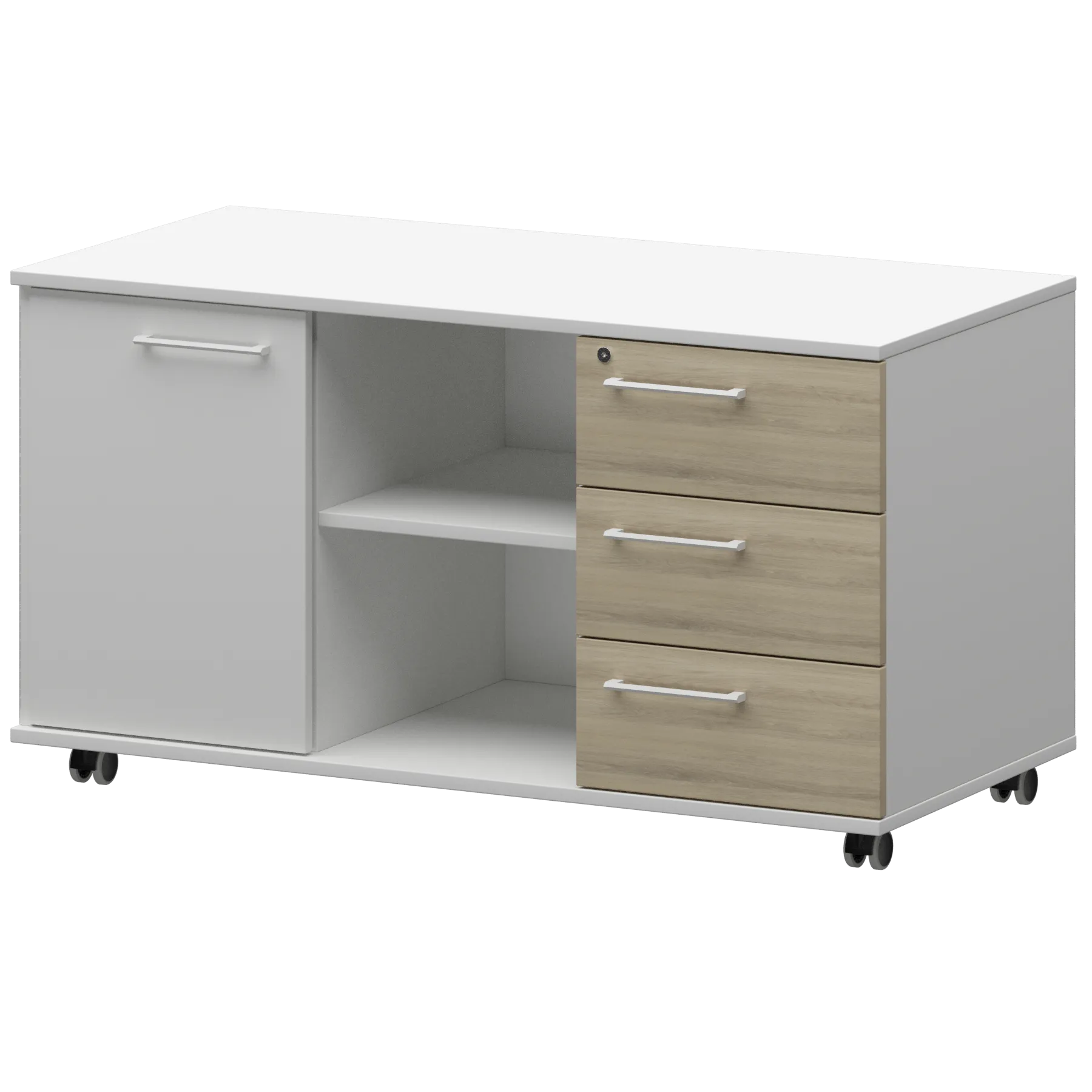 КОРТЕЗ Креденция правая KZT-62R Кронберг/Белый 1200x568x648