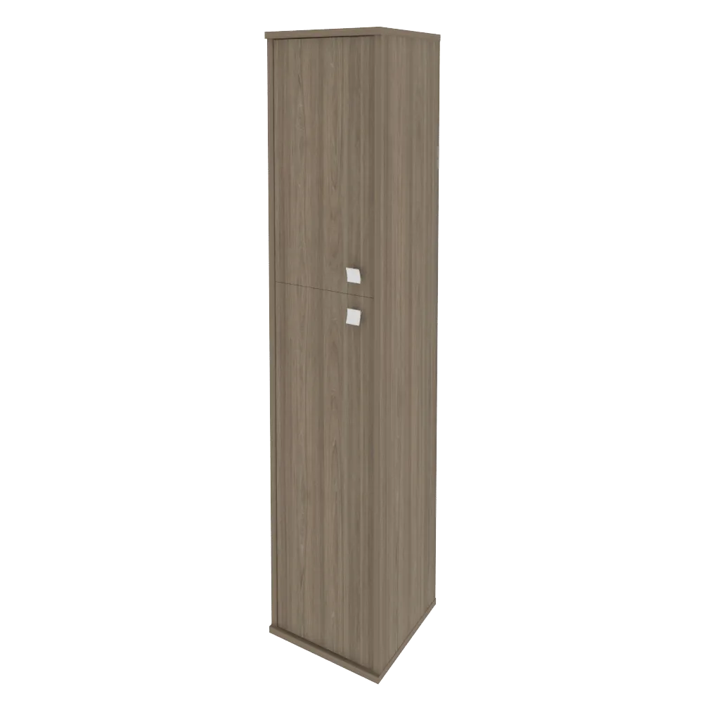 Шкаф высокий узкий левый/правый (1 средняя дверь ЛДСП, 1 низкая дверь ЛДСП) Style Л.СУ-1.8 Л/Пр