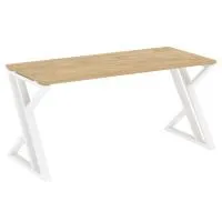 Стол рабочий на Z-образных опорах VR.L-SRZ-4.7 (тиквуд светлый/белый)