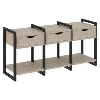 Тумба на регульруемых опорах наборная VR.L-TN-4.O (дуб аттик/черный)