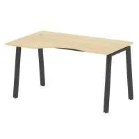 Стол криволинейный левый на А-образном м/к Metal System БА.СА-2 Л