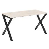 Стол рабочий на X-образных опорах VR.L-SRX-3.7 (денвер светлый/черный)