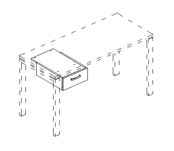 Тумба подвесная 1-ящичная (для стола 70) A4 205