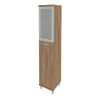 Шкаф высокий узкий правый  First KSU-1.7R(R) (дуб Табак)