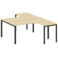 Рабочая станция криволинейная на П-образном м/к Metal System БП.РАС-СА-2.4