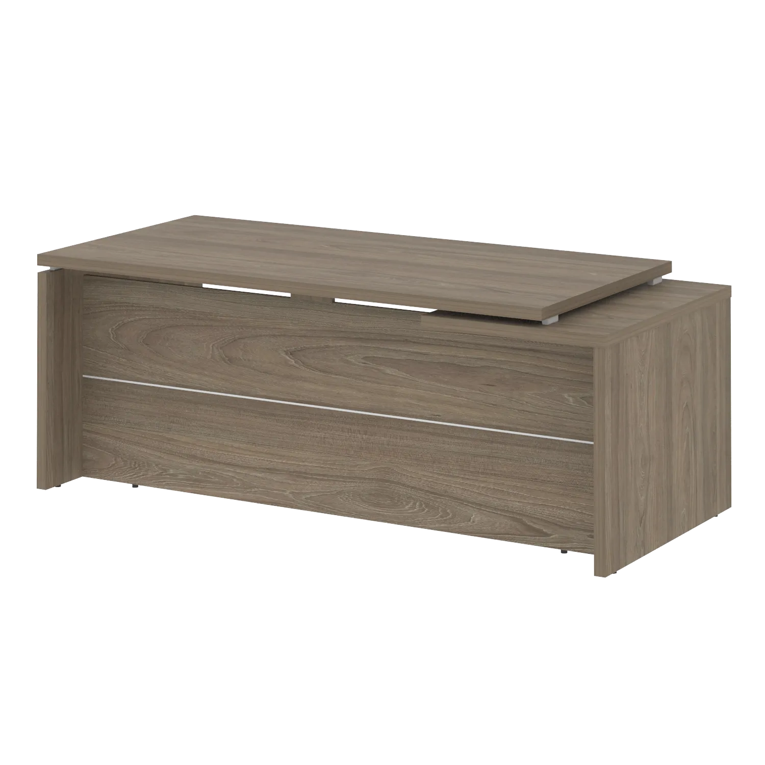 Стол руководителя прямой, левый Yalta LT.В-20 L вяз благородный