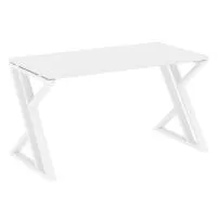 Стол рабочий на Z-образных опорах VR.L-SRZ-3.7 (белый брилиант/белый)