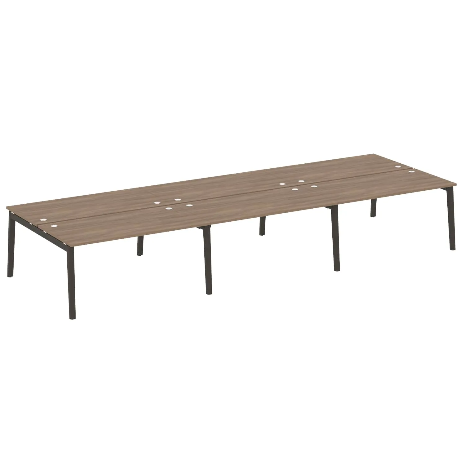 Рабочая станция (опоры - массив дерева, дуб темный) ONIX WOOD OW.D.RS-6.4.8