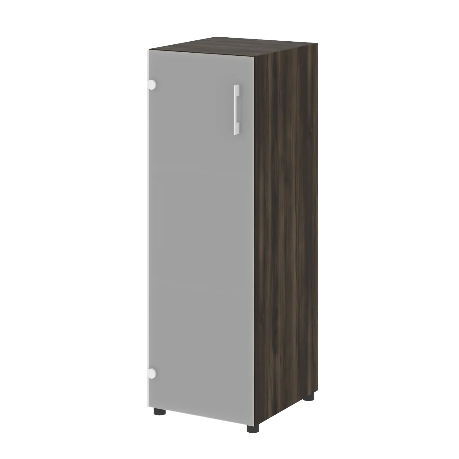 Шкаф средний узкий левый (1 средний фасад стекло) Yalta LT.SU-2.4 L/R дуб мали