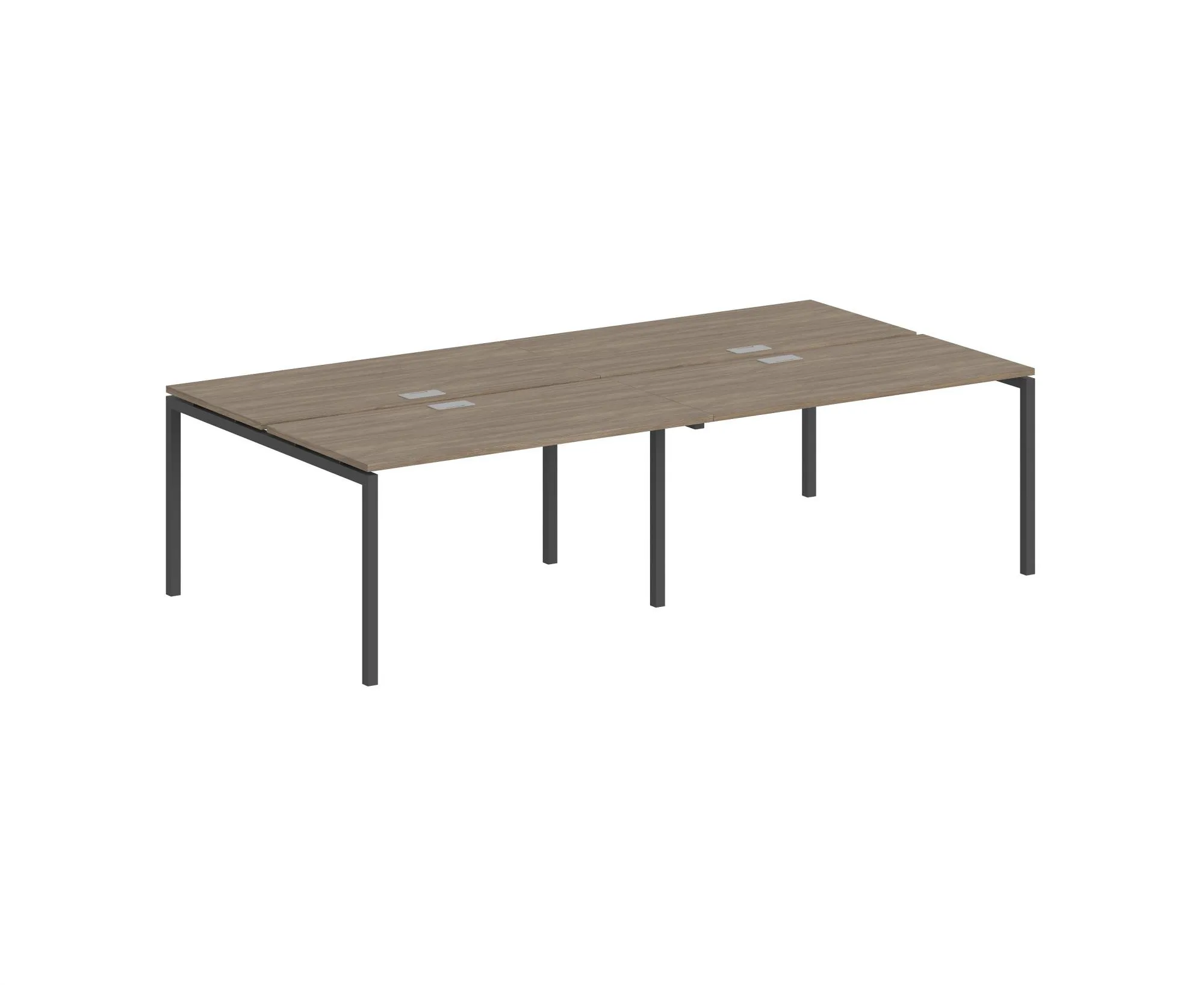 Рабочая станция, опоры 40х40 антрацит; столешница дуб темный, Sigma SG.256.OD.44.AN