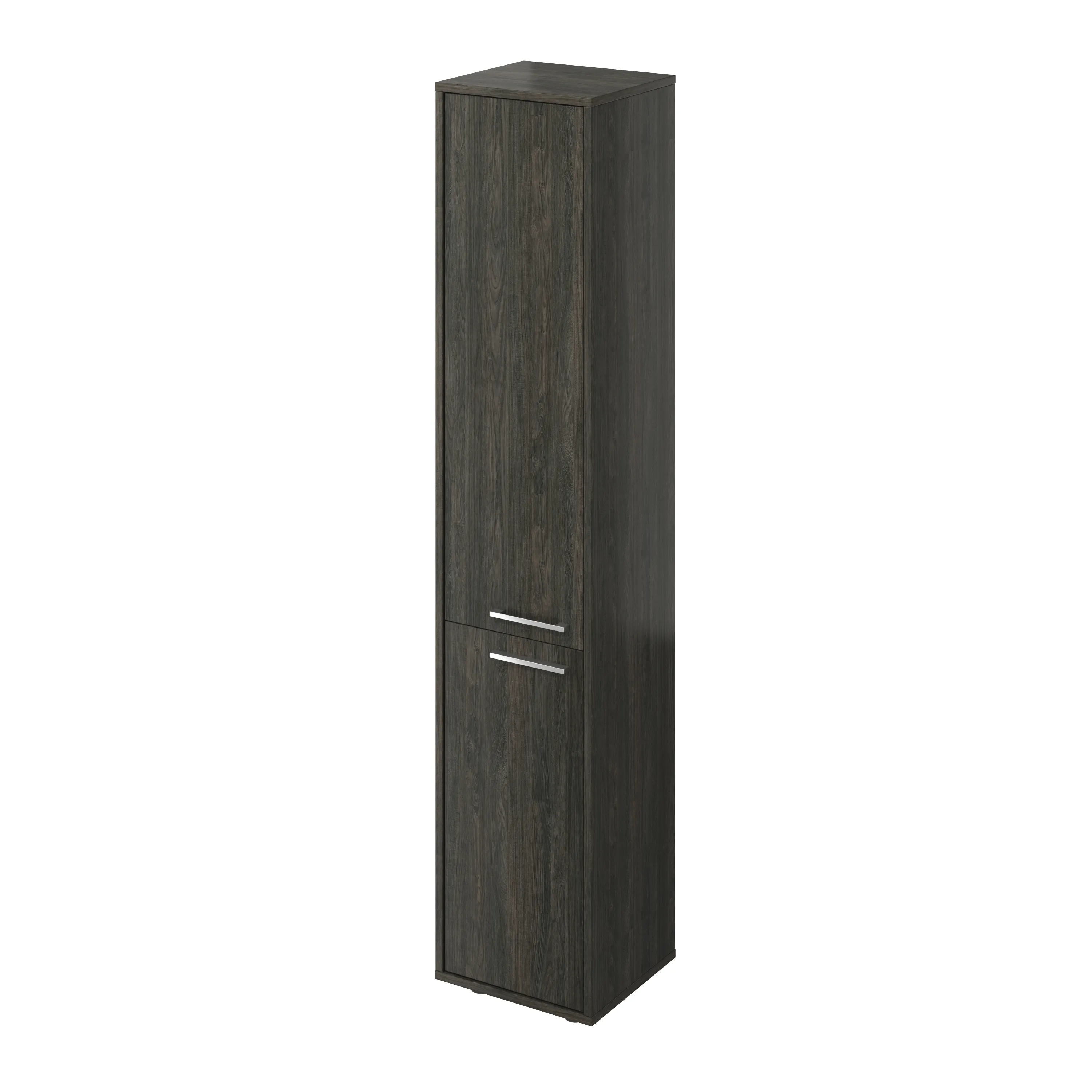 Шкаф колонка высокая закрытая 2 двери Канцлер КЦ32.12 дерево карбон