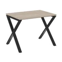 Стол рабочий на X-образных опорах VR.L-SRX-1.7 (дуб аттик/черный)