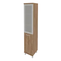 Шкаф высокий узкий правый First KSU-1.2R(R) (дуб Табак)
