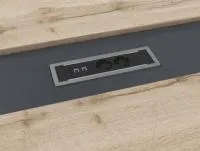 Центральная вставка стола переговора с блоком розеток BachMann 2*220+2*RG45. Торстон Т-113