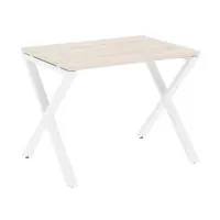 Стол рабочий на X-образных опорах VR.L-SRX-1.7 (денвер светлый/белый)