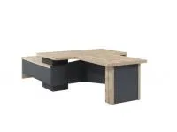 Стол для руководителя с брифингом 1150 с опорной тумбой, правый Торстон Т-818.0000пр