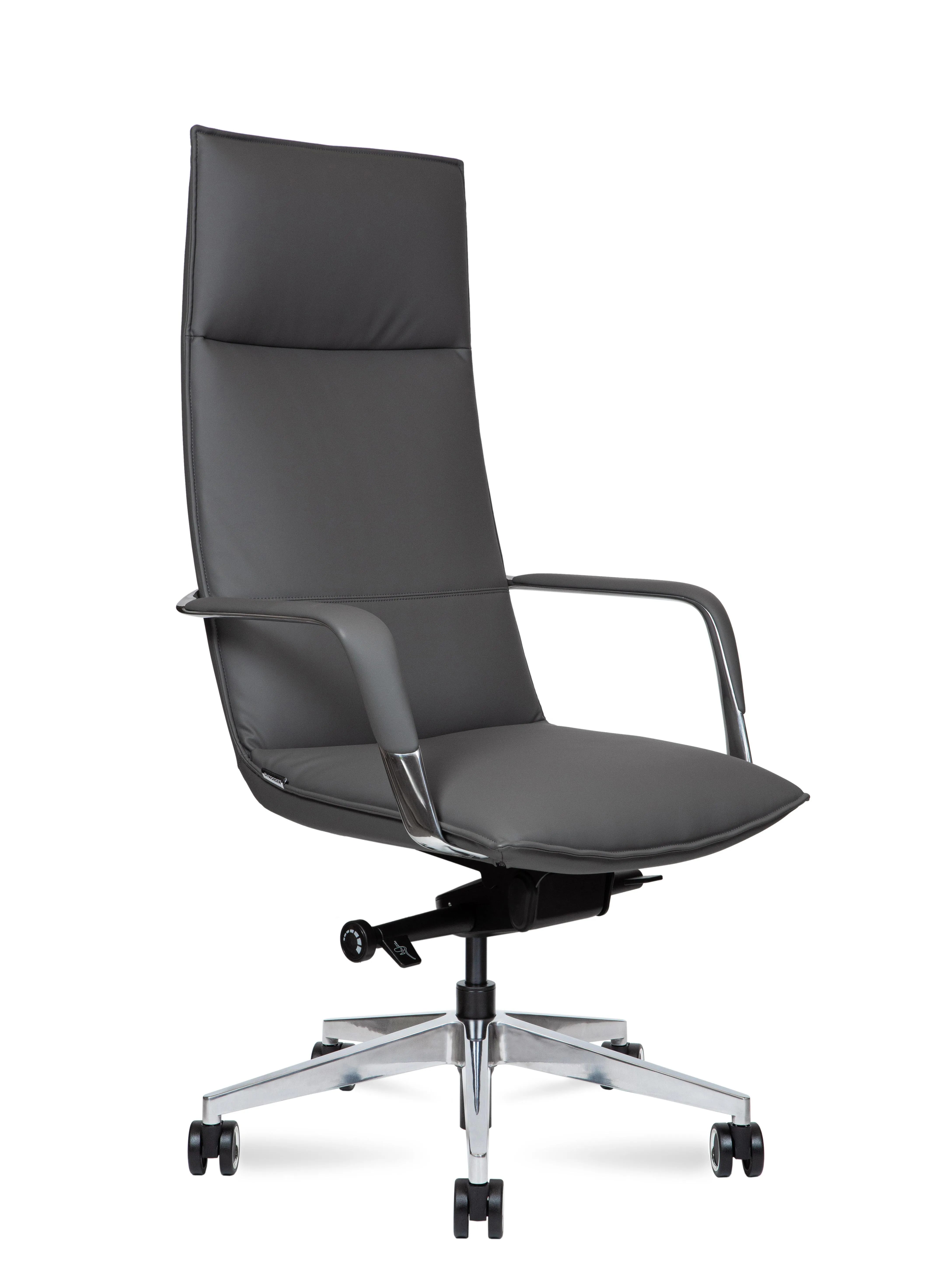 Кресло Norden Parker серая экокожа