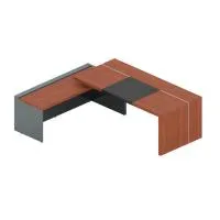 Стол с боковой приставкой, бюваром и кабель-каналом Art.Neo An-200.2L