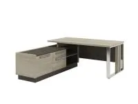 Стол руководителя на металлической опоре с опорной тумбой Vestar Z-418Л.0000 левый