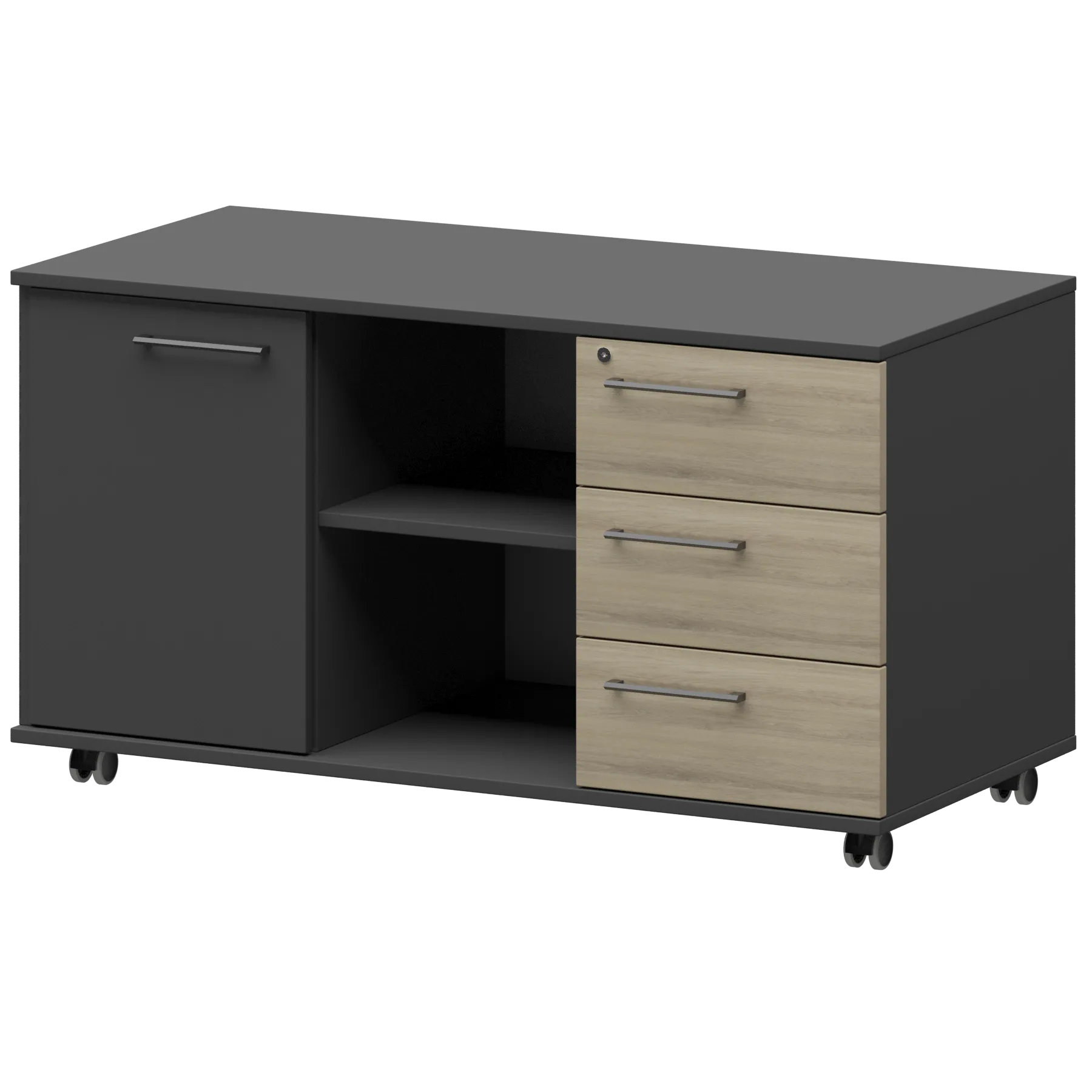КОРТЕЗ Креденция правая KZT-62R Кронберг/Графит 1200x568x648