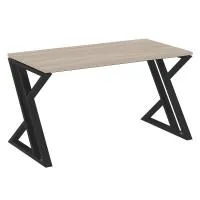 Стол рабочий на Z-образных опорах VR.L-SRZ-3.7 (дуб аттик/черный)