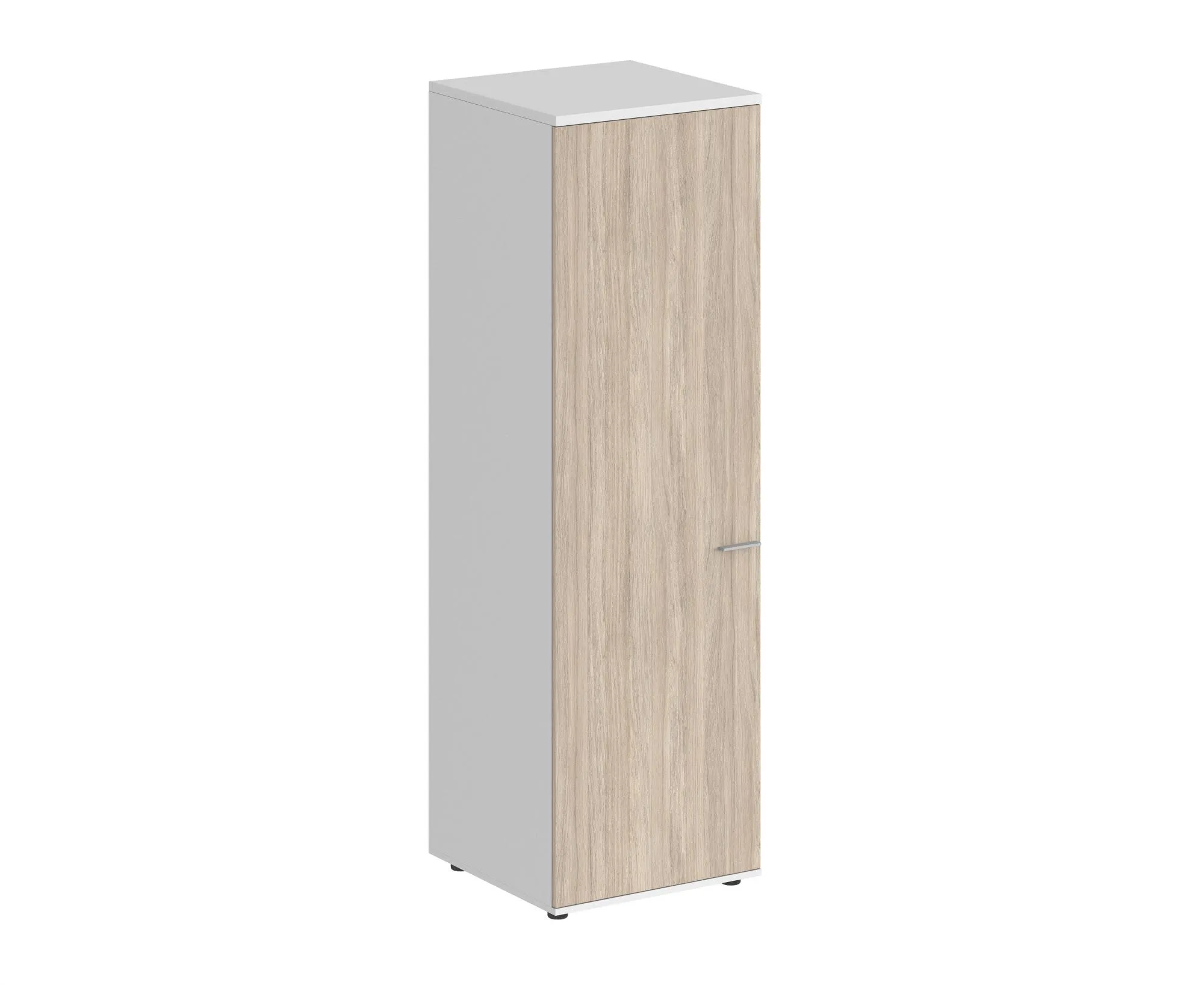 Гардероб, з.ст HDF, корпус белый, фасады дуб светлый, Sigma SG.823.WH.OL