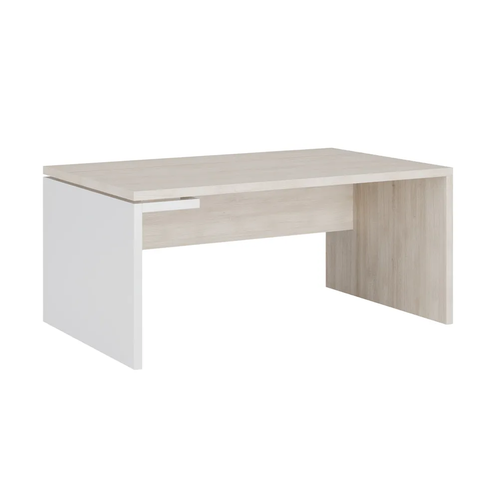 Стол рабочий левый ЗИОН (Zion) ZIO28511221 дуб шамони светлый/белый
