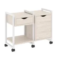 Тумба на колесных опорах наборная VR.L-TN-3.K (денвер светлый/белый)