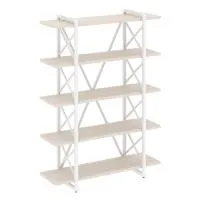 Стеллаж на регулируемых опорах - 5 полки VR.L-MST.O-5.8V (денвер светлый/белый)