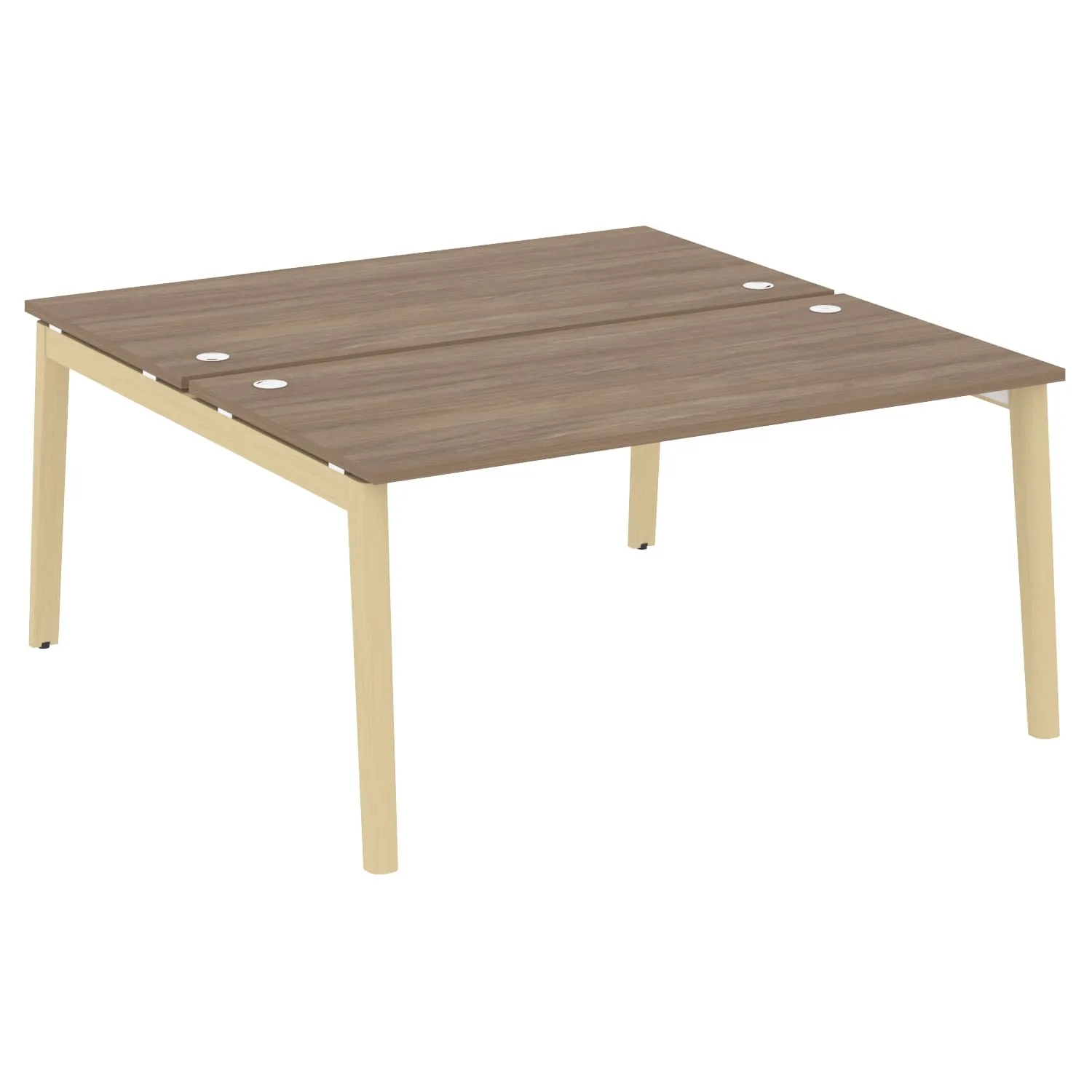 Рабочая станция (опоры - массив дерева, дуб светлый) ONIX WOOD OW.D.RS-2.4.8