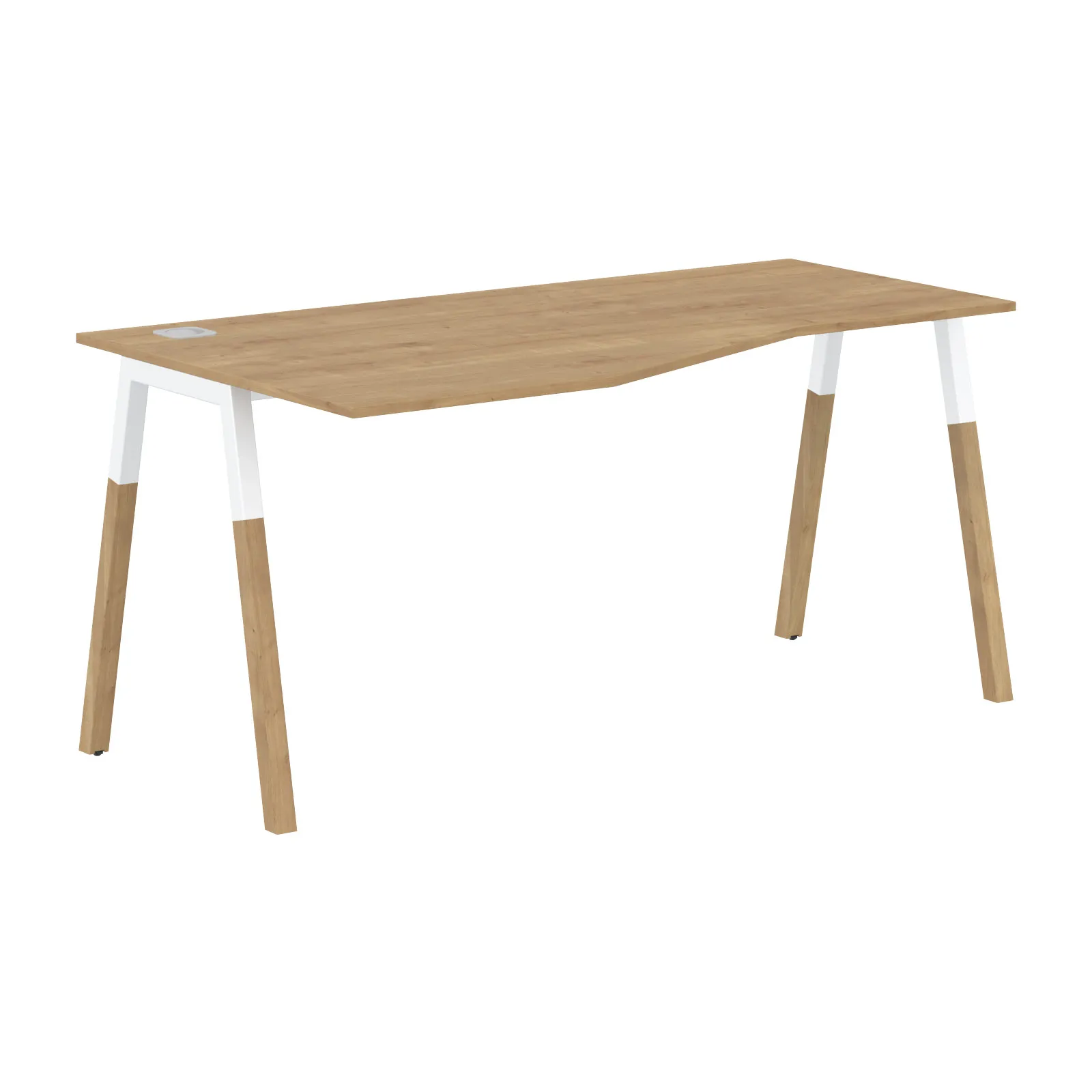 Стол письменный эргономичный FCT 1567 левый (гамильтон/белый) Forta