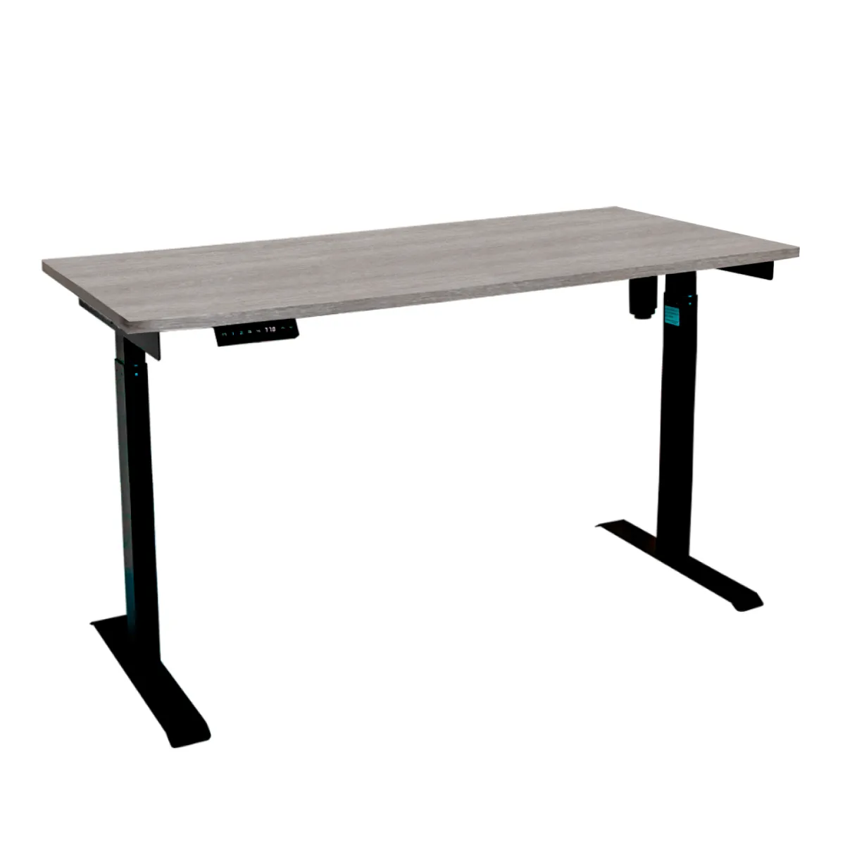 Стол с регулировкой высоты электрический LuxAlto LA-T33-E6 черный/дуб бежево-серый ЛДСП 135*80*2.5