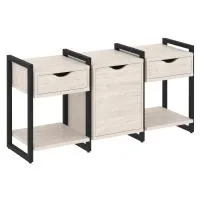 Тумба на регульруемых опорах наборная VR.L-TN-6.O (денвер светлый/черный)