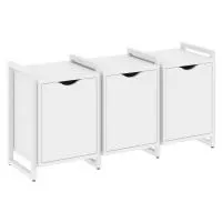 Тумба на регульруемых опорах наборная VR.L-TN-5.O (белый брилиант/белый)