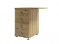 Тумба приставная с замком на верхний ящик Space S-223