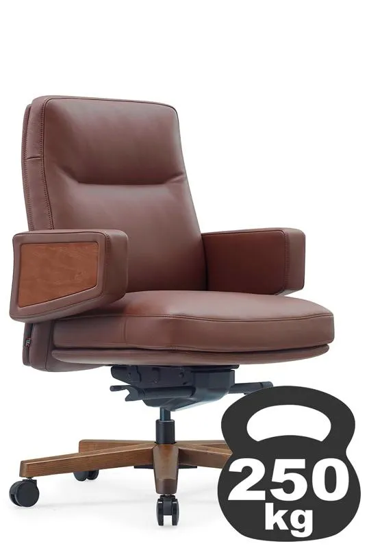 Кресло RV DESIGN Рафаэль-M (Rafael-M) B2119 кожа коричневая