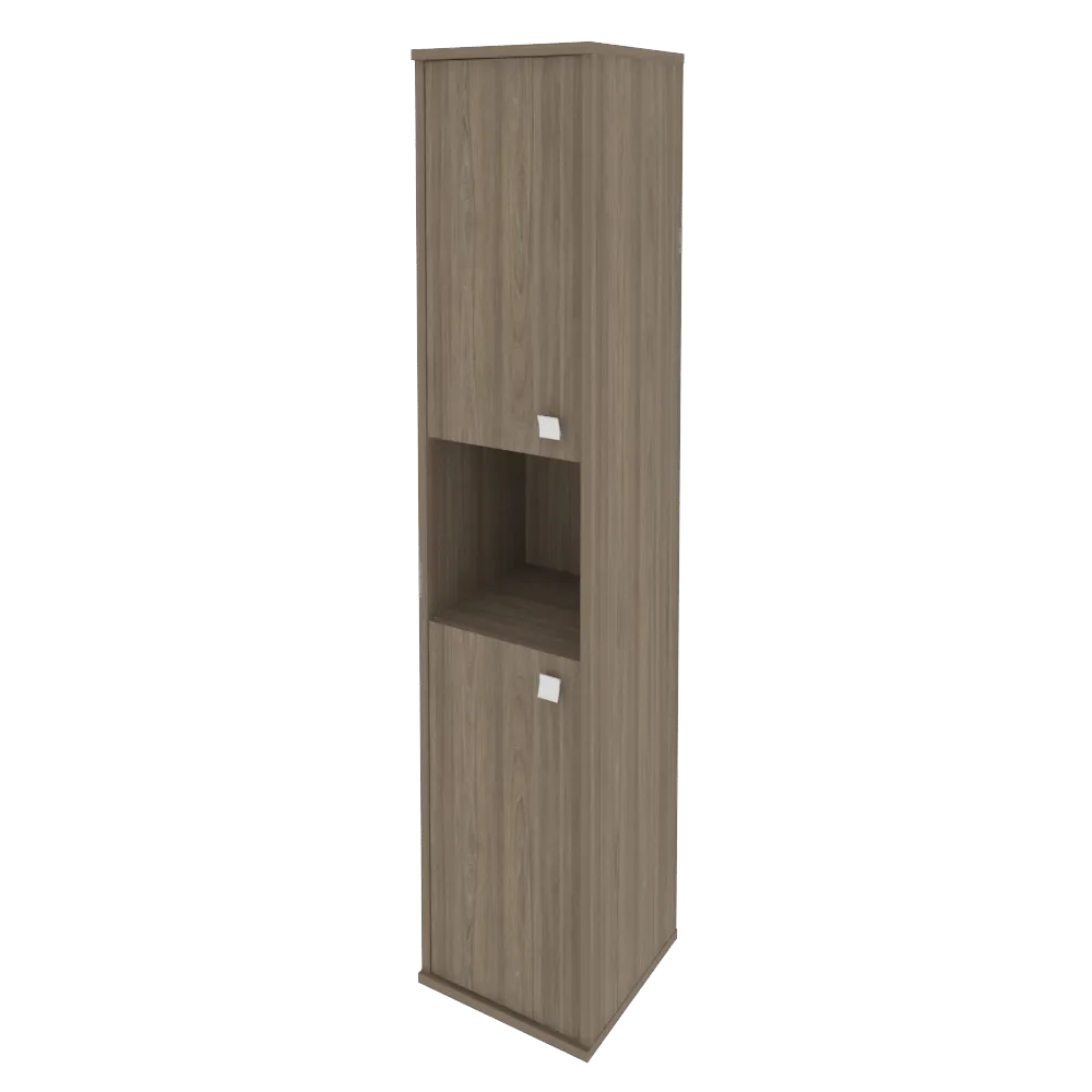 Шкаф высокий узкий левый/правый (2 низкие двери ЛДСП) Style Л.СУ-1.5 Л/Пр