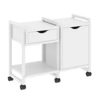 Тумба на колесных опорах наборная VR.L-TN-3.K (белый брилиант/белый)
