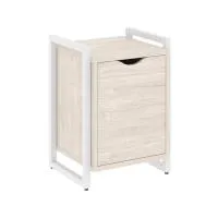 Тумба на регульруемых опорах с распашным фасадом VR.L-T2.O (денвер светлый/белый)