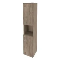 Шкаф высокий узкий правый (2 низких фасада ЛДСП)ONIX O.SU-1.5(R)