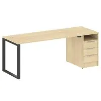 Рабочая станция на О-образном м/к с опорной тумбой БО.РС-СТП -1.4 - Metal System