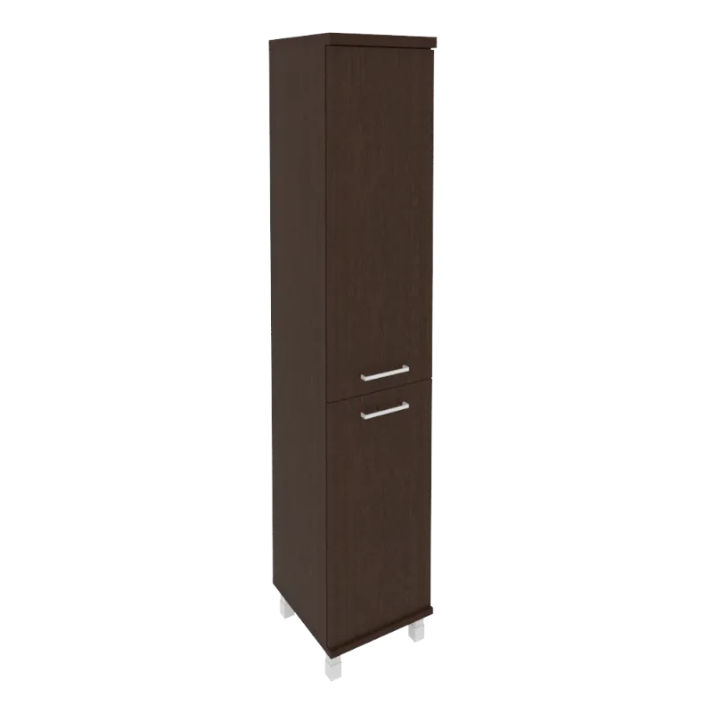 Шкаф высокий узкий левый First KSU-1.3(L) (венге Цаво)