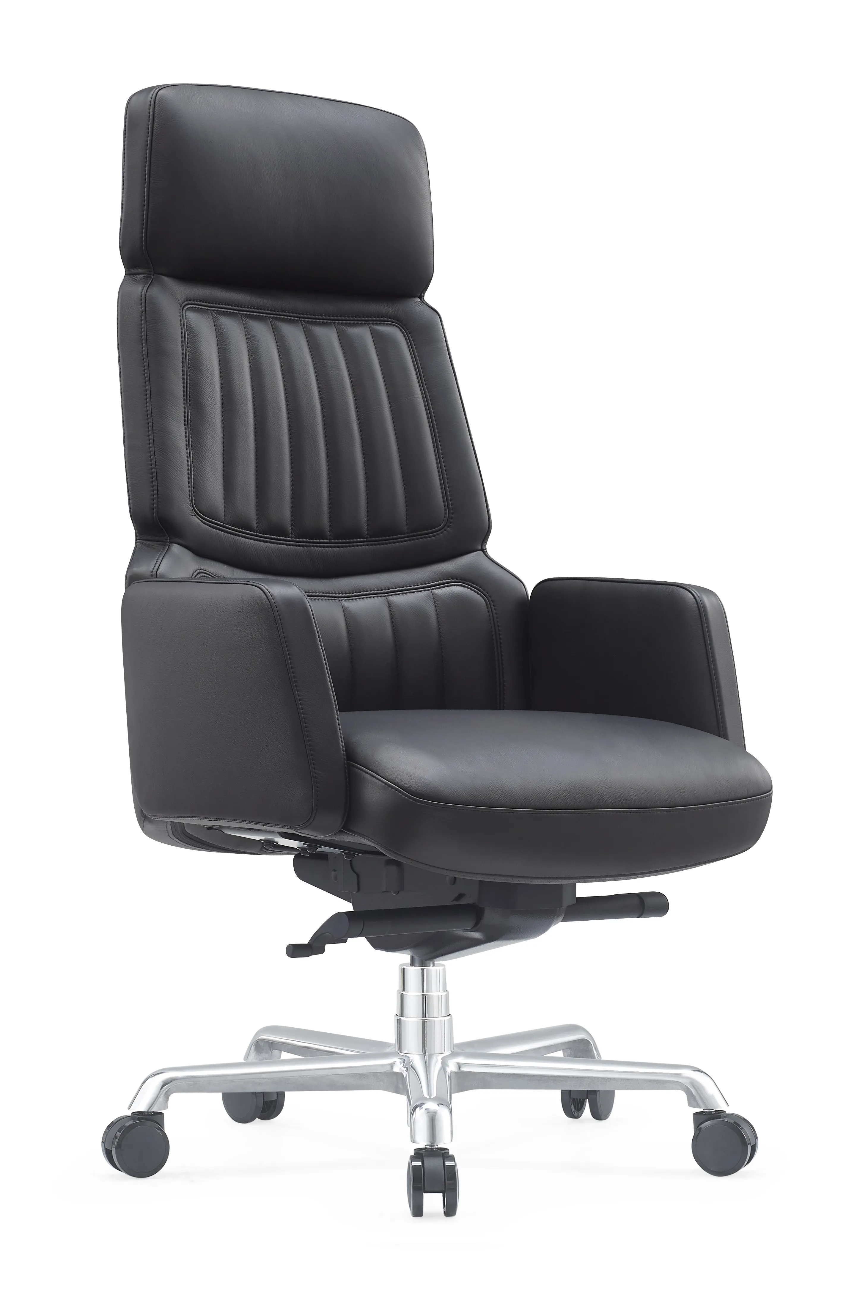 Кресло RV DESIGN Lavoro (A2411-1) кожа черная